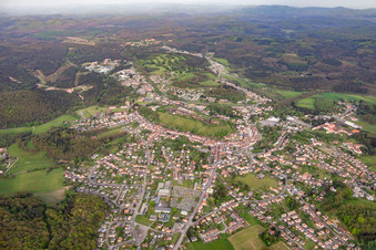 Aerial photograpy of From the west in Bitsch in the state Moselle, France