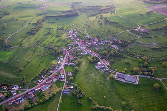 Aerial view of Erching in the state Moselle, France