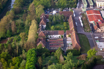 Aerial view of LE HARAS commercial area with Bluetek Sarralbe, SIA Service | Expert in security incendie in Sarralbe in the state Moselle, France