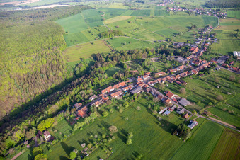 Aerial photograpy of Ratzwiller in the state Bas-Rhin, France