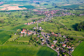 Ratzwiller in the state Bas-Rhin, France from above