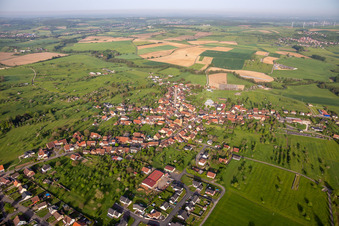 Aerial view of Butten in the state Bas-Rhin, France