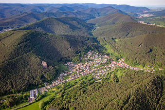 Aerial view of From the southwest in Lug in the state Rhineland-Palatinate, Germany