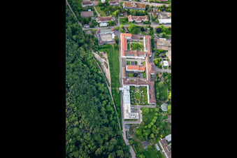 Drone recording of Pfalzklinik Landeck in Klingenmünster in the state Rhineland-Palatinate, Germany