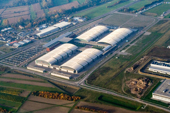 New Trade Fair, DM Arena in the district Forchheim in Rheinstetten in the state Baden-Wuerttemberg, Germany