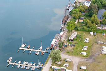 Boat rental peninsula Peenemünde in Peenemünde harbor in Peenemünde in the state Mecklenburg-Western Pomerania, Germany