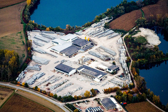 Fingber Beton concrete block factory in Kuhardt in the state Rhineland-Palatinate, Germany