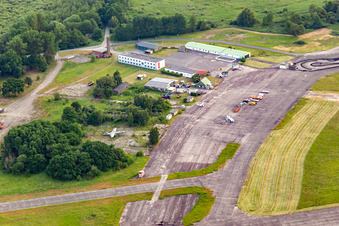 Airport Tourist Center (ATC) at Peenemünde Airport in Peenemünde in the state Mecklenburg-Western Pomerania, Germany