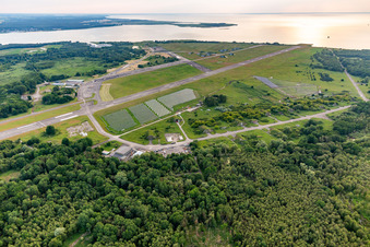 Airport in Peenemünde in the state Mecklenburg-Western Pomerania, Germany