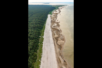 Dog beach Peenemünde The northern end of 40 km of uninterrupted sandy beach on Usedom in Peenemünde in the state Mecklenburg-Western Pomerania, Germany