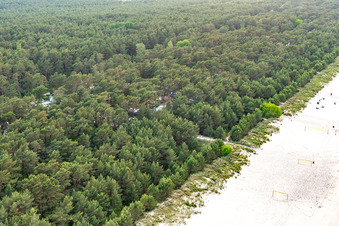 Dune Camp Karlshagen in Karlshagen in the state Mecklenburg-Western Pomerania, Germany from the plane
