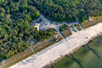Beach and spa area Zempin in Zempin in the state Mecklenburg-Western Pomerania, Germany