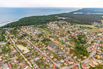 Aerial view of Koserow in the state Mecklenburg-Western Pomerania, Germany