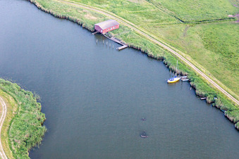 Jetty at the fishing harbor at Loddiner Höft in Loddin in the state Mecklenburg-Western Pomerania, Germany
