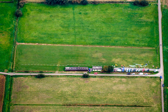 Model airfield in the district Graben in Graben-Neudorf in the state Baden-Wuerttemberg, Germany