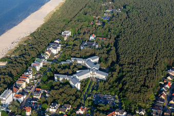 Rehabilitation Clinic Seebad Ahlbeck in the district Ahlbeck U in Heringsdorf in the state Mecklenburg-Western Pomerania, Germany