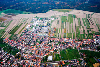 Industrial area Industriestr in Hambrücken in the state Baden-Wuerttemberg, Germany