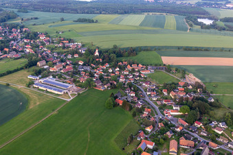 Main Street in the district Bertsdorf in Bertsdorf-Hörnitz in the state Saxony, Germany