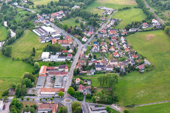 Commercial area in the district Pethau in Zittau in the state Saxony, Germany