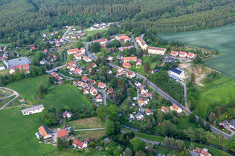 From the west in Schönau-Berzdorf auf dem Eigen in the state Saxony, Germany