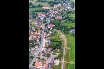 Main Street in the district Leuba in Ostritz in the state Saxony, Germany
