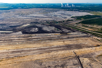 Opencast brown coal mine "PGE Górnictwo i Energetyka Konwencjonalna Oddział Kopalnia Węgla Brunatnego Turów in Opolno-Zdrój in the state Lower Silesia, Poland