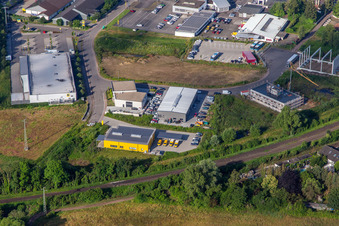 DPDHL ZSP Kandel in the Am Dorniggraben industrial park in Kandel in the state Rhineland-Palatinate, Germany