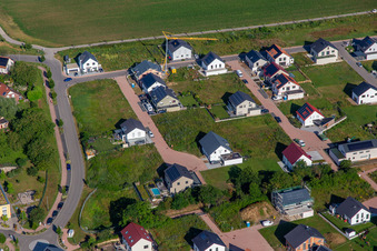 Aerial view of Elderberry Path in Kandel in the state Rhineland-Palatinate, Germany