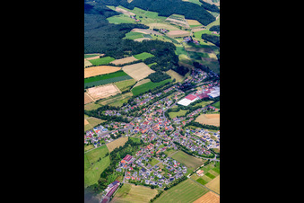From the southwest in the district Lütter in Eichenzell in the state Hesse, Germany