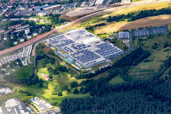 Amazon FRA3 warehouse in the district Petersberg in Bad Hersfeld in the state Hesse, Germany