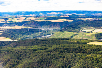 A61 motorway bridge over the Moselle in Winningen in the state Rhineland-Palatinate, Germany