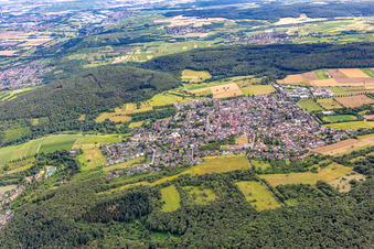 Aerial view of Weiler bei Bingen in the state Rhineland-Palatinate, Germany