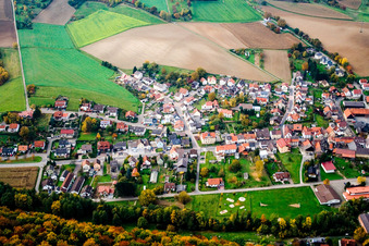 From the southeast in the district Mönchzell in Meckesheim in the state Baden-Wuerttemberg, Germany