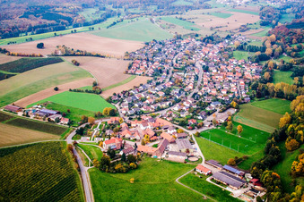 Village view in the district Lobenfeld in Lobbach in the state Baden-Wuerttemberg, Germany
