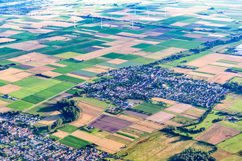 Ottersheim bei Landau in the state Rhineland-Palatinate, Germany out of the air