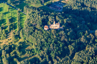 Berwartstein Castle from the south in Erlenbach bei Dahn in the state Rhineland-Palatinate, Germany