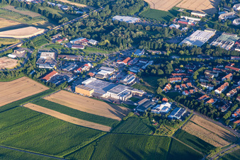Kurfürstenstr commercial area in the district Pleisweiler in Bad Bergzabern in the state Rhineland-Palatinate, Germany