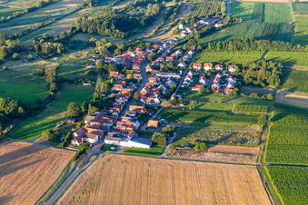 Aerial photograpy of From the west in Hergersweiler in the state Rhineland-Palatinate, Germany