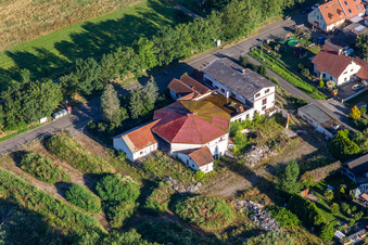 Aerial photograpy of Neumühle in Offenbach an der Queich in the state Rhineland-Palatinate, Germany