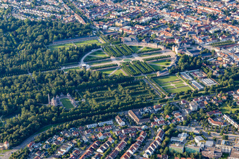 Castle Garden Schwetzingen in Schwetzingen in the state Baden-Wuerttemberg, Germany