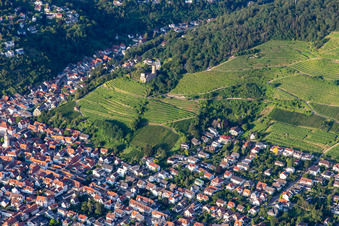 Schauenburg Castle Ruins in Schriesheim in the state Baden-Wuerttemberg, Germany