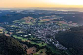 From the southwest in Bad König in the state Hesse, Germany