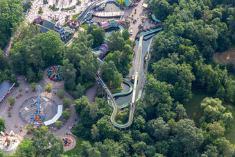 Oblique view of Holiday Park Germany in Haßloch in the state Rhineland-Palatinate, Germany