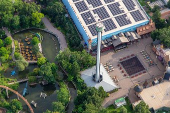 Fountain Square at Holiday Park Germany in Haßloch in the state Rhineland-Palatinate, Germany