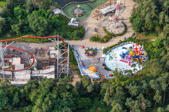 Holiday Park Germany in Haßloch in the state Rhineland-Palatinate, Germany viewn from the air