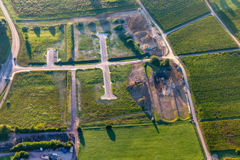 New commercial area Bahnhofstr in Klingenmünster in the state Rhineland-Palatinate, Germany
