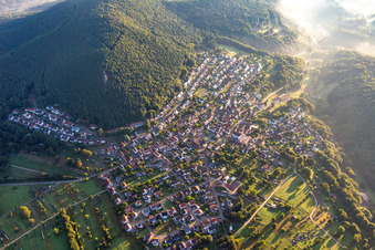 From the south in Wernersberg in the state Rhineland-Palatinate, Germany