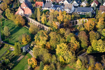Roman water fort in the castle garden Schwetzingen in Schwetzingen in the state Baden-Wuerttemberg, Germany