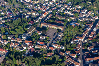 Aerial view of From the east in Lemberg in the state Rhineland-Palatinate, Germany