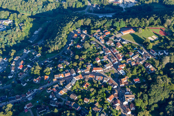 Bird's eye view of Lemberg in the state Rhineland-Palatinate, Germany